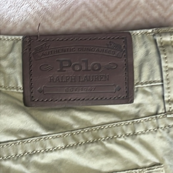 Polo Ralph Lauren Khaki Tan Pants Dungarees sz 14 - Picture 10 of 10